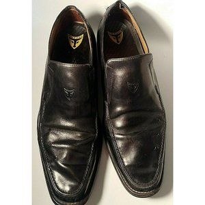 Men's Toschi Italian Leather CIS Equipped Carbonlite Black Loafers Size 13